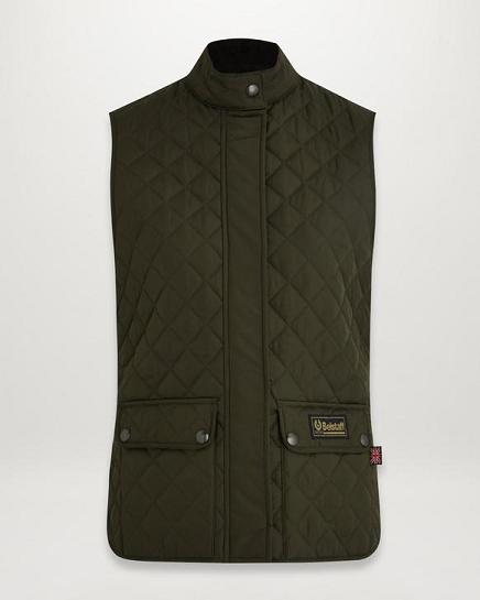 Gilet Belstaff Femme Waistcoat Vert Olive Nylon France ON6731952